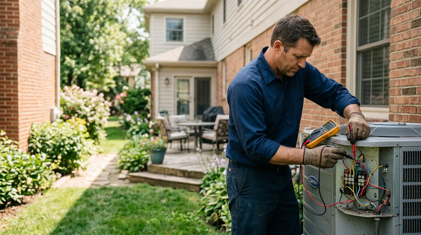 HVAC technician working near Union Point, GA